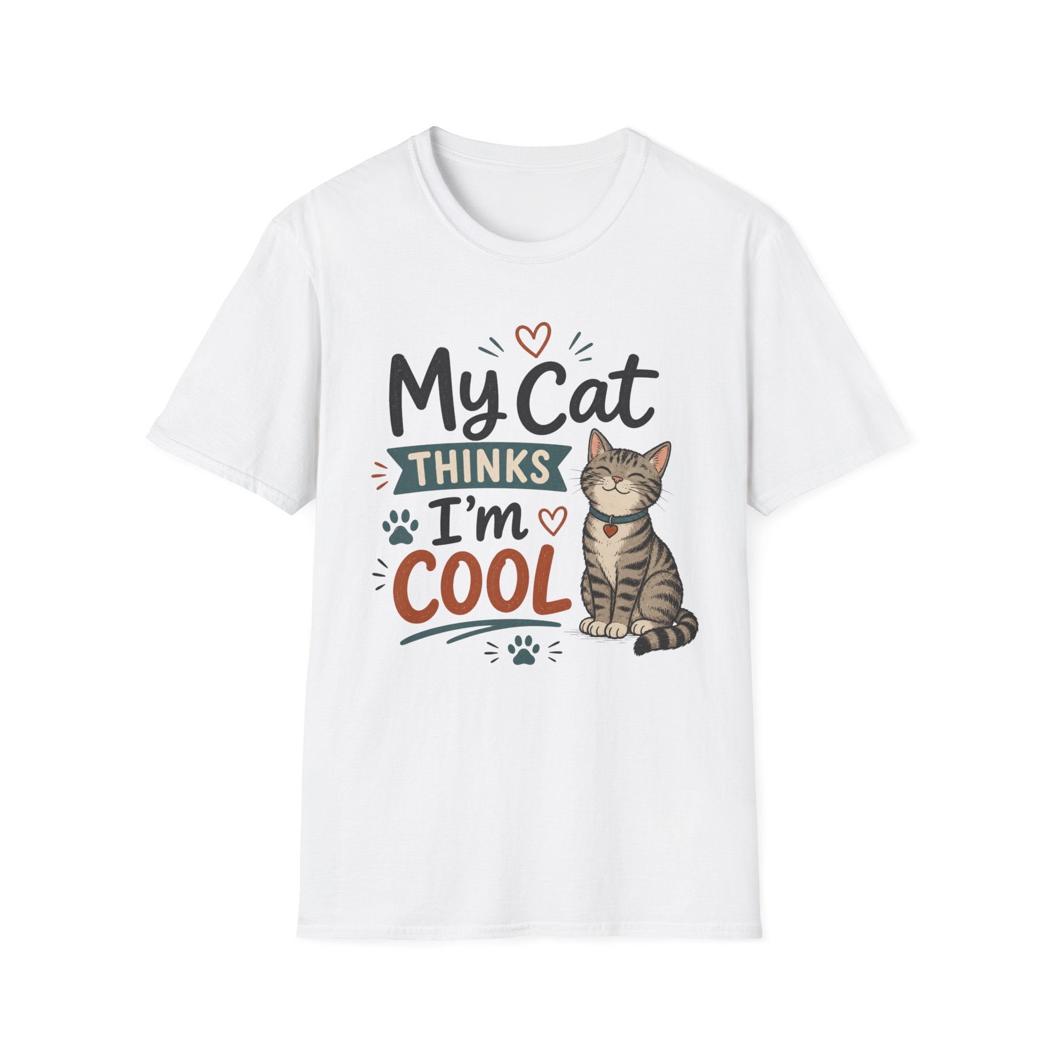 My Cat Thinks I’m Cool T-Shirt – Cute Cat Lover Graphic Tee
