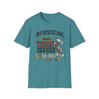 My Rescue Dog Has Trust Issues T-Shirt —Chinese Crested Rescue Dog Owner Tee