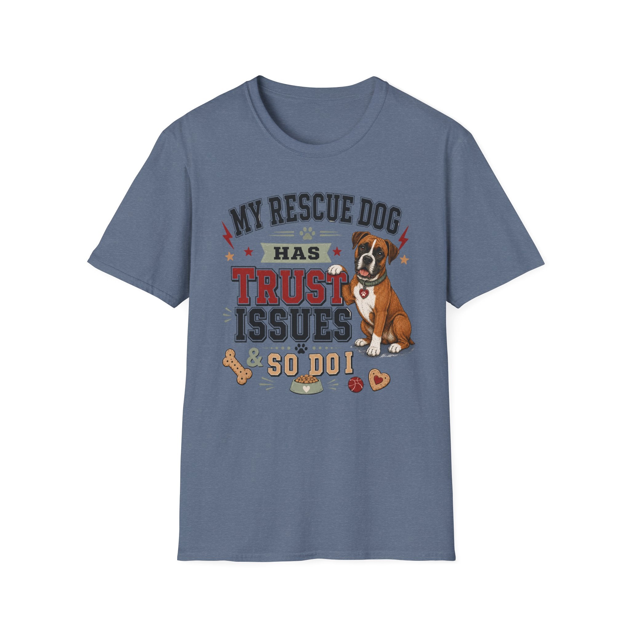 My Rescue Dog Has Trust Issues T-Shirt —Boxer Rescue Dog Owner Tee