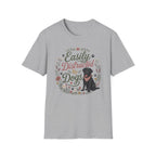 Easily Distracted By Dogs T-Shirt — Cute Black Lab Floral Dog Lover Tee