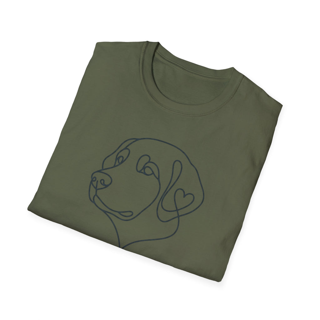 Labrador Line Art T-Shirt — "Loyal Companion"
