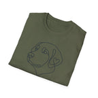 Labrador Line Art T-Shirt — "Loyal Companion"
