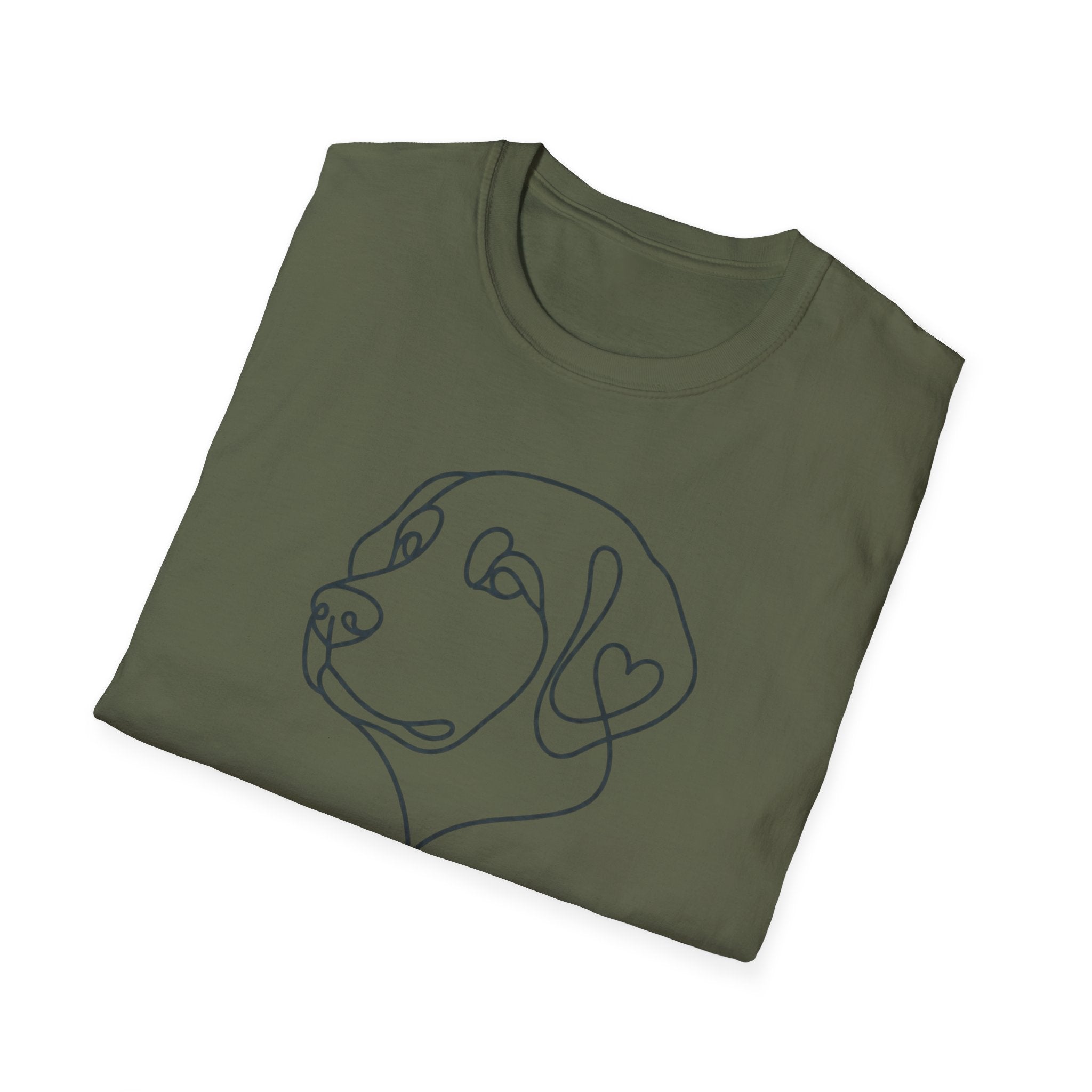 Labrador Line Art T-Shirt — "Loyal Companion"