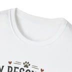 Rescue Dog T-Shirt — "My Rescue Dog Came With Emotional Baggage" Cute Adopted Pup Tee