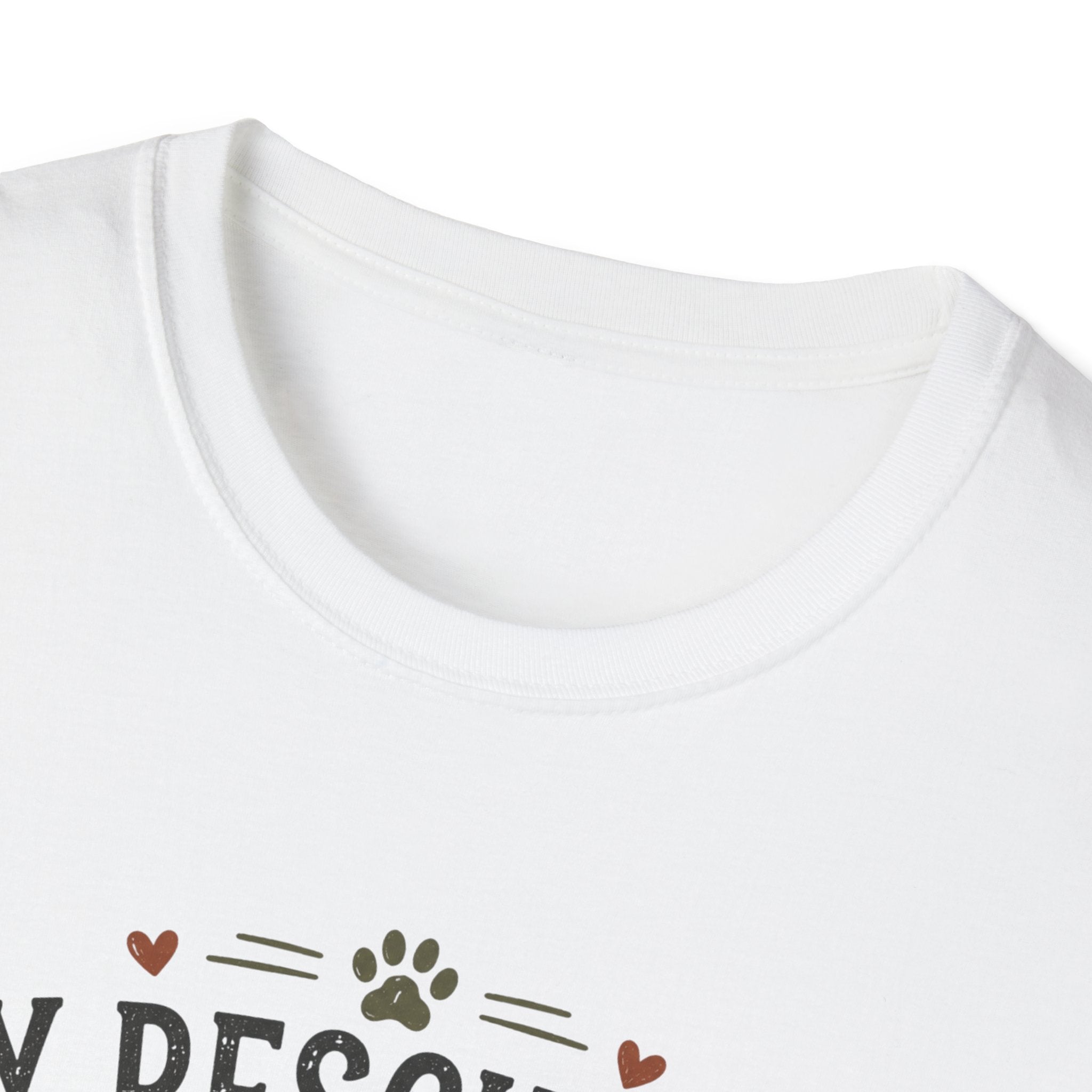 Rescue Dog T-Shirt — "My Rescue Dog Came With Emotional Baggage" Cute Adopted Pup Tee