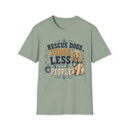 Rescue Dogs Judge Less Than People T-Shirt — Cute Cocker Spaniel Rescue Tee