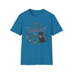 Easily Distracted By Dogs T-Shirt — Cute Black Lab Floral Dog Lover Tee