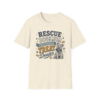 Rescue Dog Mom T-Shirt — "Professional Treat Dealer" Cute Rescue Puppy Tee