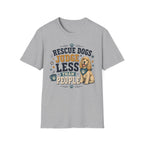 Rescue Dogs Judge Less Than People T-Shirt — Cute Cocker Spaniel Rescue Tee