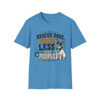 Rescue Dogs Judge Less Than People T-Shirt — Cute Rat Terrier Rescue Tee