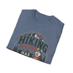Hiking Partner Has Four Legs T-Shirt — Husky Dog Lover Outdoor Tee