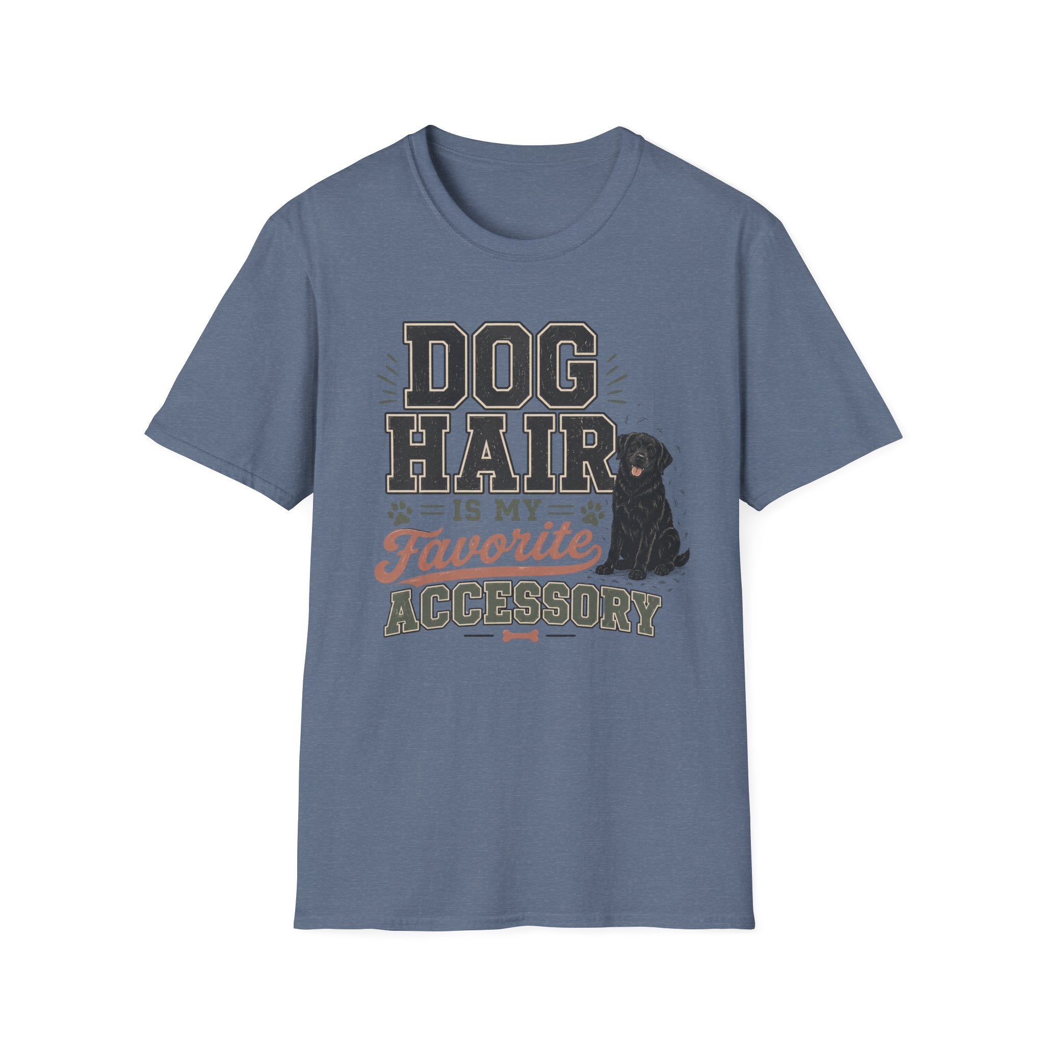 Dog Hair Is My Favorite Accessory T-Shirt — Black Lab Dog Lover Tee