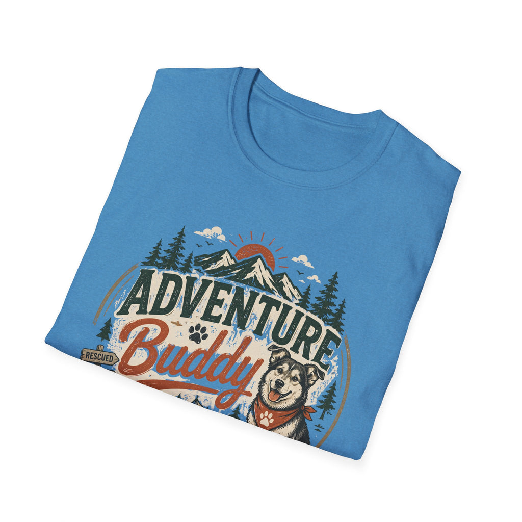Adventure Buddy T-Shirt — Shelter Edition Dog Hiking Tee