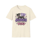 'My Cat Judges You' Cute Funny Cat Graphic Tee