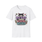 'My Cat Thinks Your Weird' Cute Funny Cat Graphic Tee