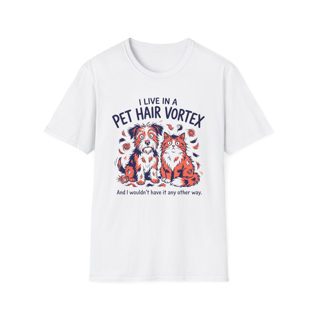 Pet Hair Vortex T-Shirt — Funny Dog & Cat Shedding Graphic Tee