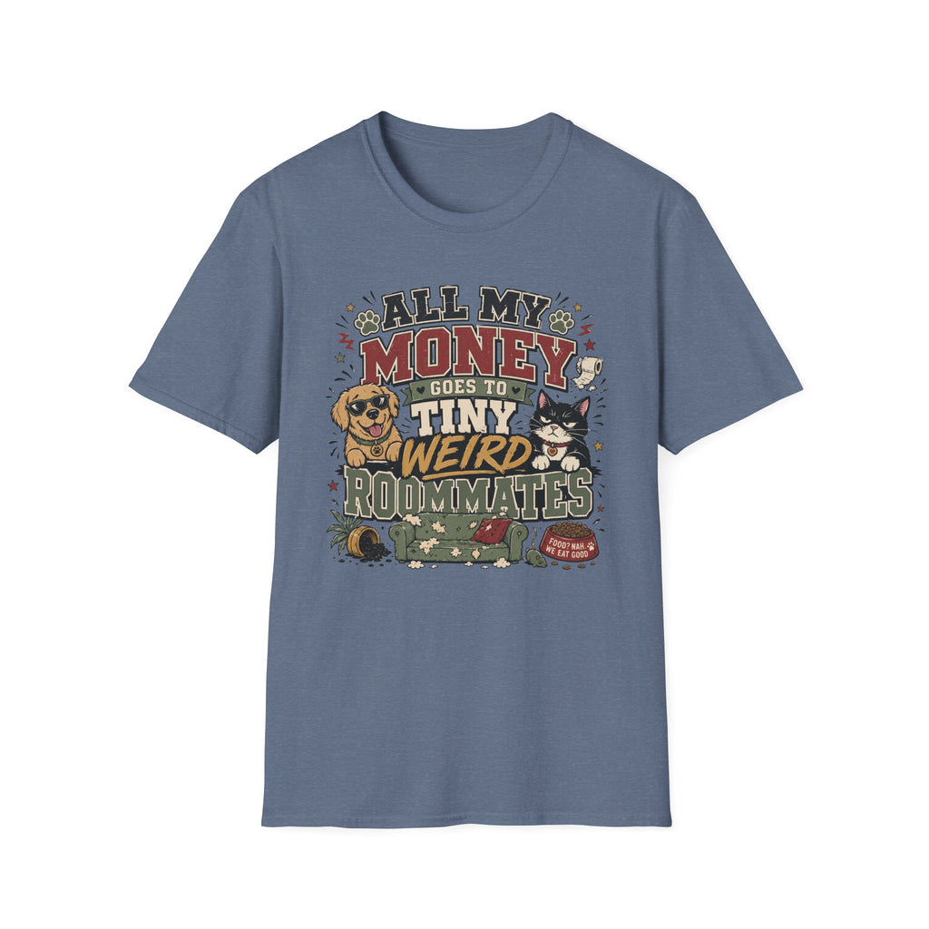 "All My Money Goes to Tiny Weird Roommates" Graphic Tee