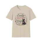 Easily Distracted By Dogs T-Shirt — Cute Scottish Terrier Floral Dog Lover Tee