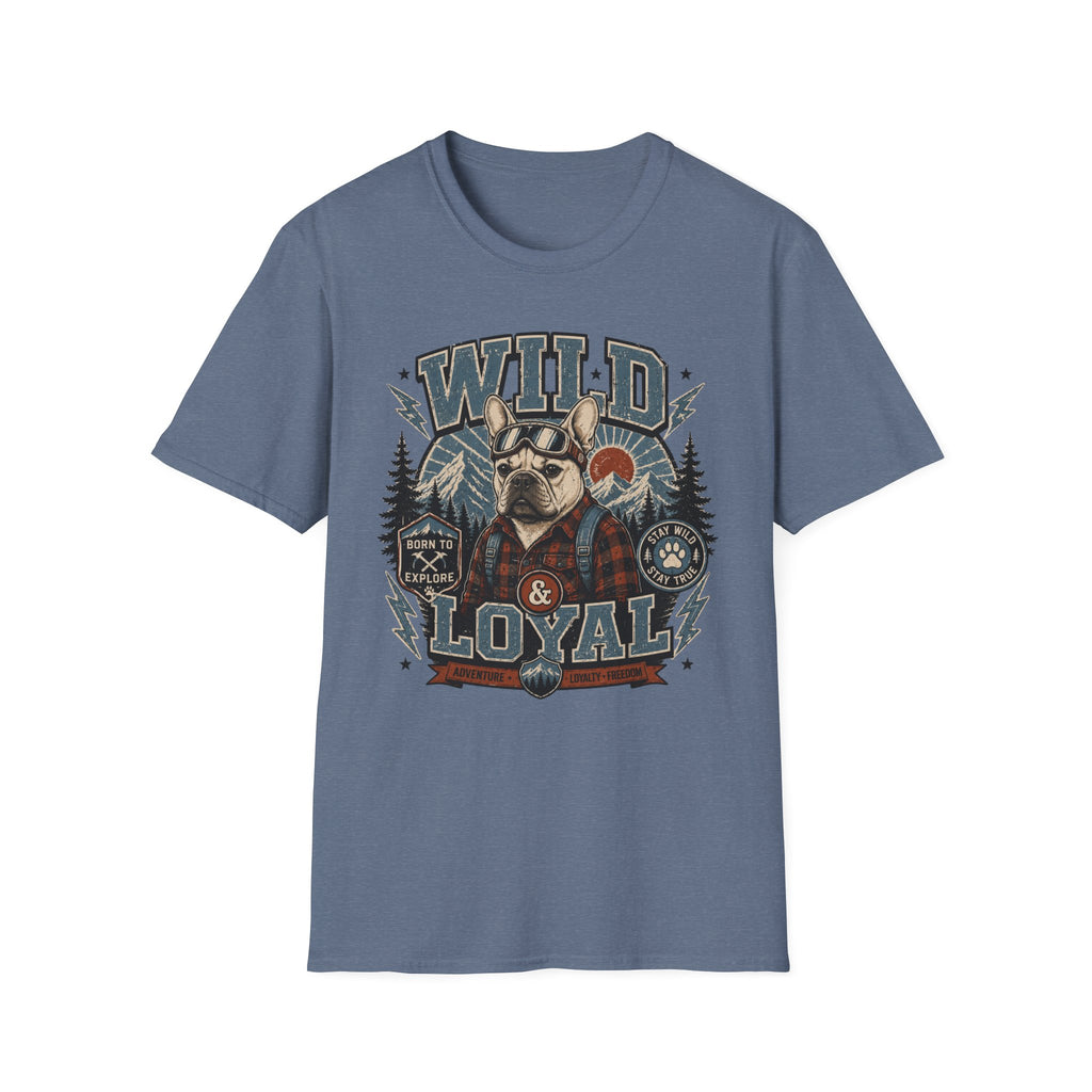 Wild & Loyal French Bulldog T-Shirt — Retro Outdoors Dog Tee