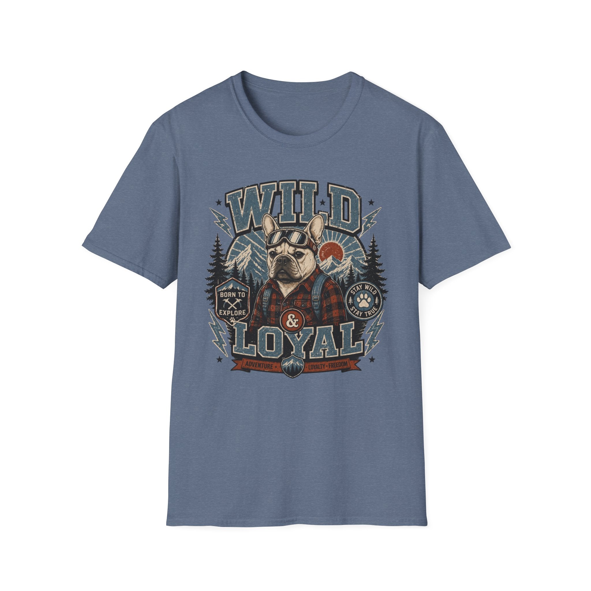 Wild & Loyal French Bulldog T-Shirt — Retro Outdoors Dog Tee