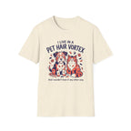 Pet Hair Vortex T-Shirt — Funny Dog & Cat Shedding Graphic Tee