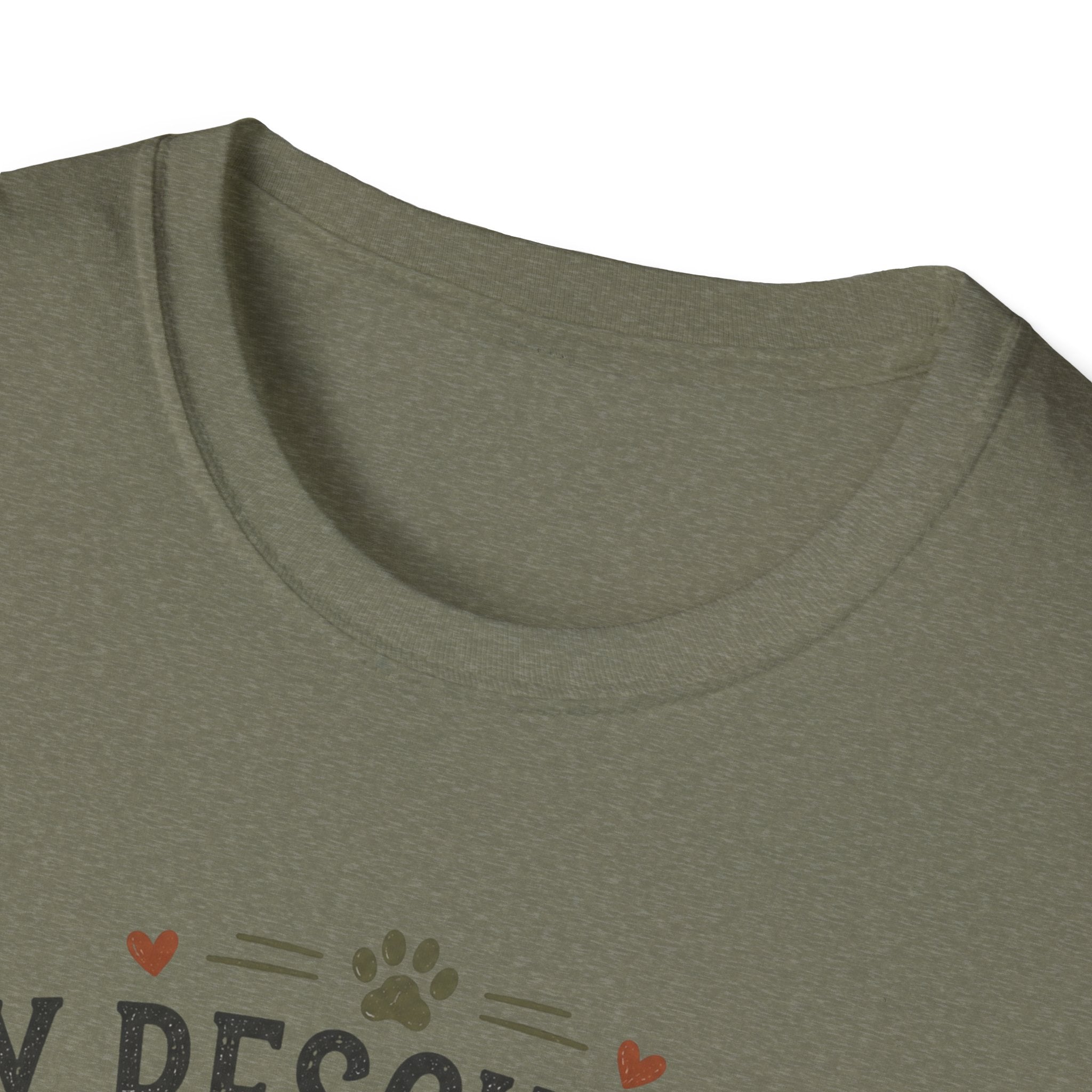 Rescue Dog T-Shirt — "My Rescue Dog Came With Emotional Baggage" Cute Adopted Pup Tee