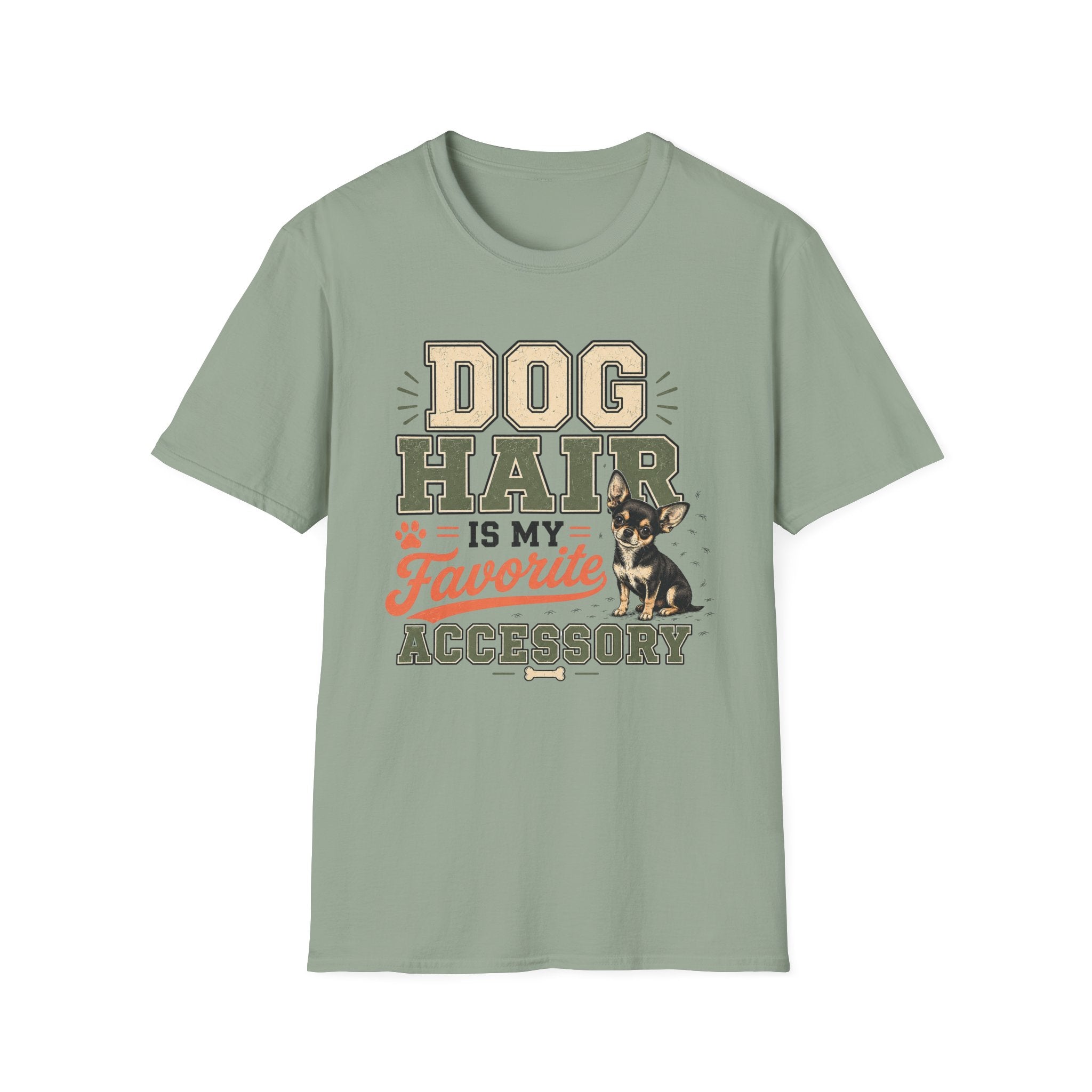Dog Hair Is My Favorite Accessory T-Shirt — Chihuahua Dog Lover Tee