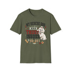 My Rescue Dog Has Trust Issues T-Shirt —Maltese Rescue Dog Owner Tee