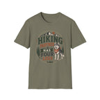 Hiking Partner Has Four Legs T-Shirt — Husky Dog Lover Outdoor Tee