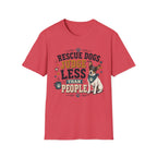 Rescue Dogs Judge Less Than People T-Shirt — Cute Rat Terrier Rescue Tee