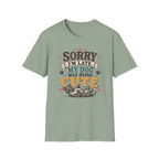 Sorry I'm Late My Dog Was Being Cute T-Shirt — Pit Bull Dog Lover Tee