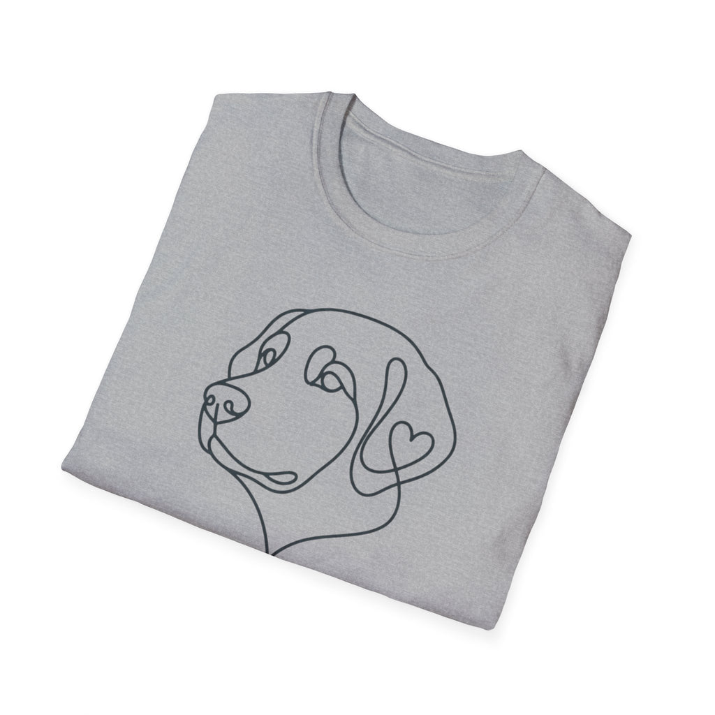 Labrador Line Art T-Shirt — "Loyal Companion"
