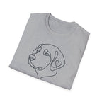 Labrador Line Art T-Shirt — "Loyal Companion"