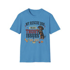 My Rescue Dog Has Trust Issues T-Shirt —Dachshund Rescue Dog Owner Tee