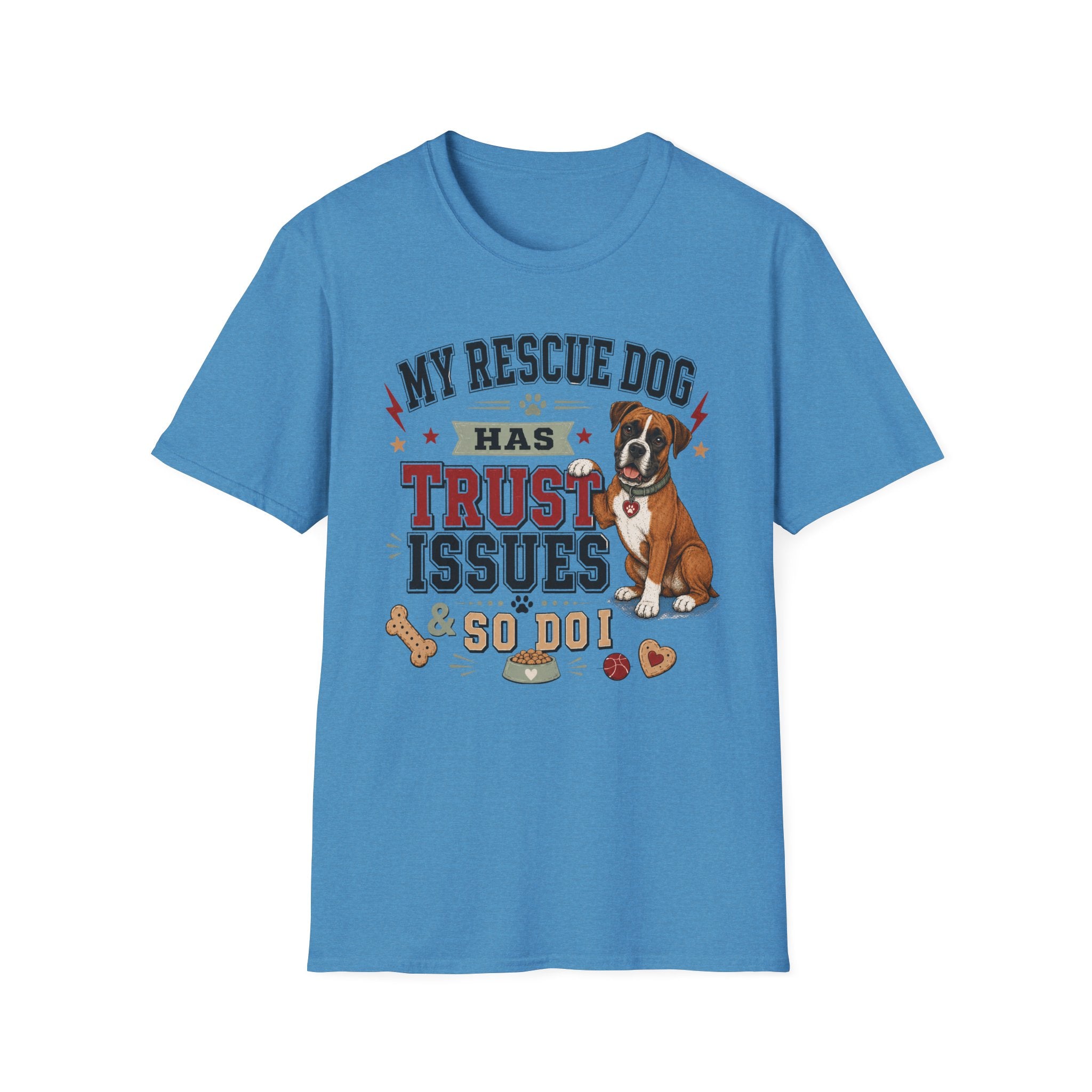 My Rescue Dog Has Trust Issues T-Shirt —Boxer Rescue Dog Owner Tee