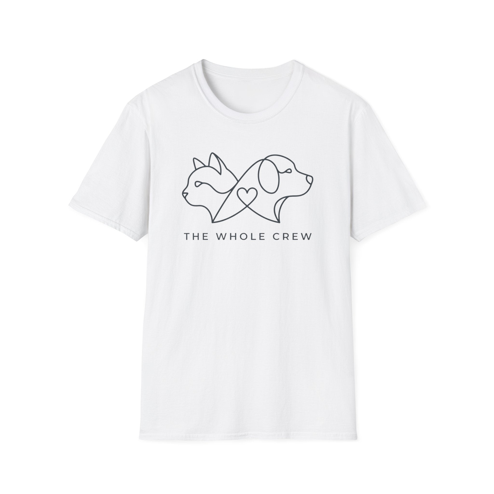 Dog & Cat Crew T‑Shirt — The Whole Crew Pet Lover Tee