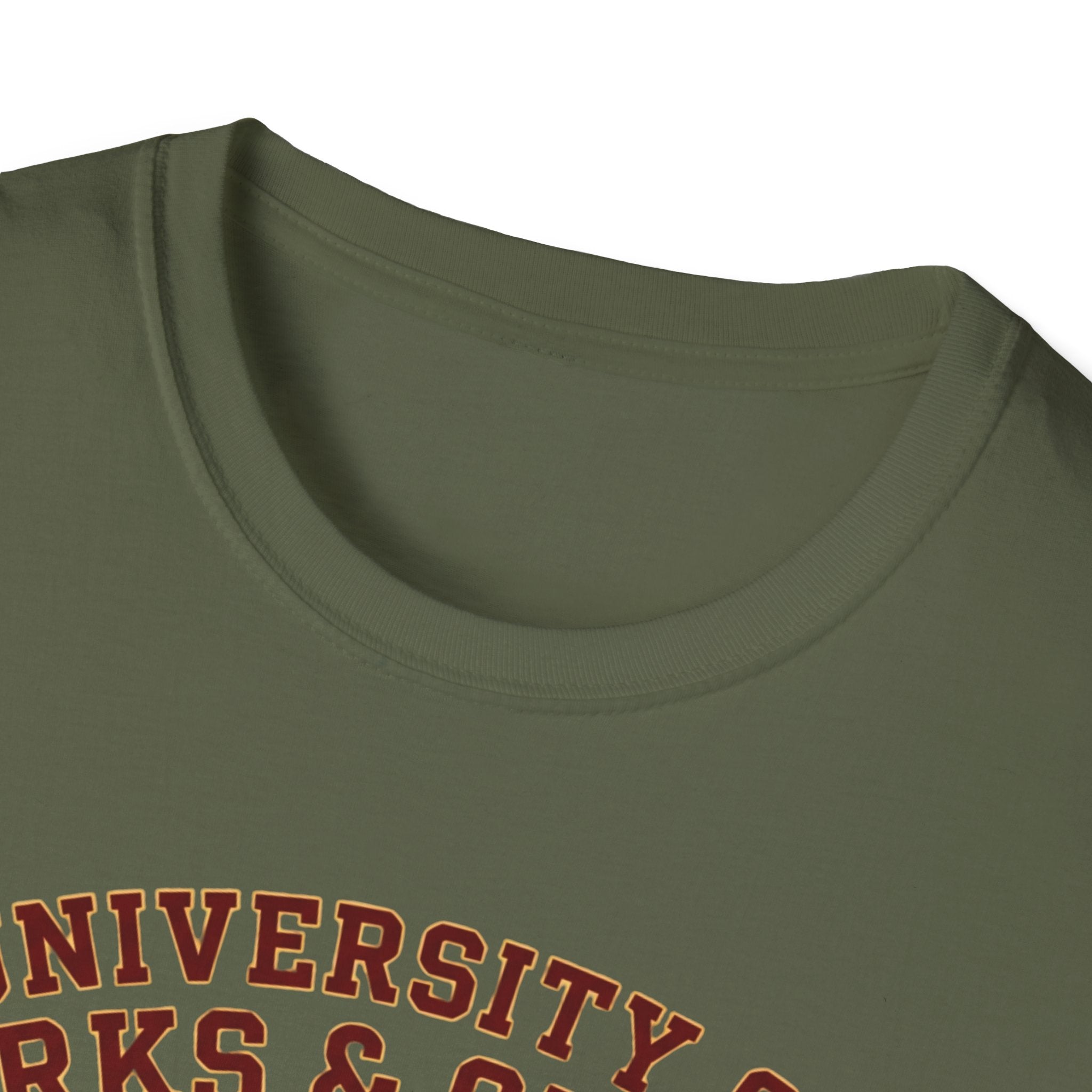 University of Barks & Spirits T-Shirt – "In Dogs We Trust" Crest Tee
