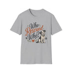 Who Rescued Who? Rescue Dog T-Shirt - Adopted Pet Lover Tee