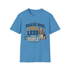 Rescue Dogs Judge Less Than People T-Shirt — Cute Basset Hound Rescue Tee