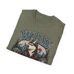 Wild & Loyal Husky T-Shirt — Vintage Mountain Dog Tee