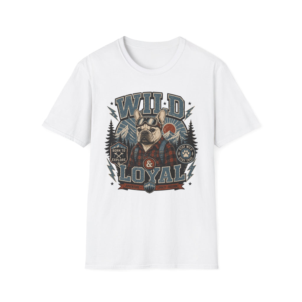 Wild & Loyal French Bulldog T-Shirt — Retro Outdoors Dog Tee