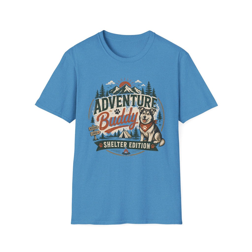 Adventure Buddy T-Shirt — Shelter Edition Dog Hiking Tee