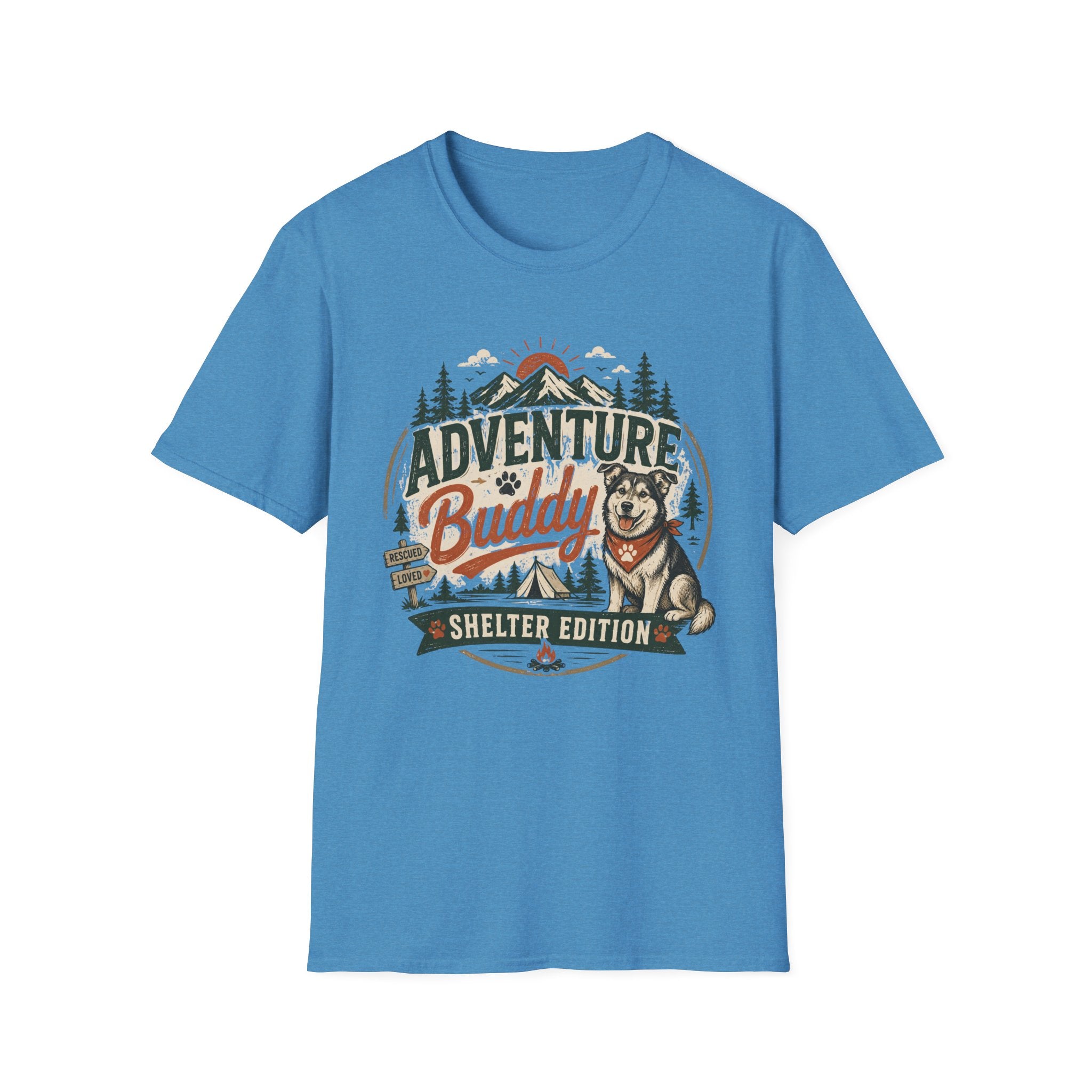 Adventure Buddy T-Shirt — Shelter Edition Dog Hiking Tee