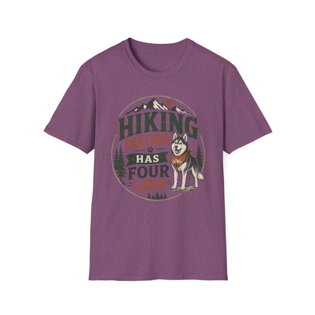 Hiking Partner Has Four Legs T-Shirt — Dog Lover Outdoor Tee