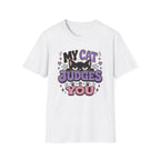 'My Cat Judges You' Cute Funny Cat Graphic Tee