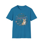 Easily Distracted By Dogs T-Shirt — Cute Corgi Floral Dog Lover Tee