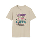 Sorry I'm Late My Dog Was Being Cute T-Shirt — Chinese Crested Dog Lover Tee