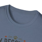 Rescue Dog T-Shirt — "My Rescue Dog Came With Emotional Baggage" Cute Adopted Pup Tee