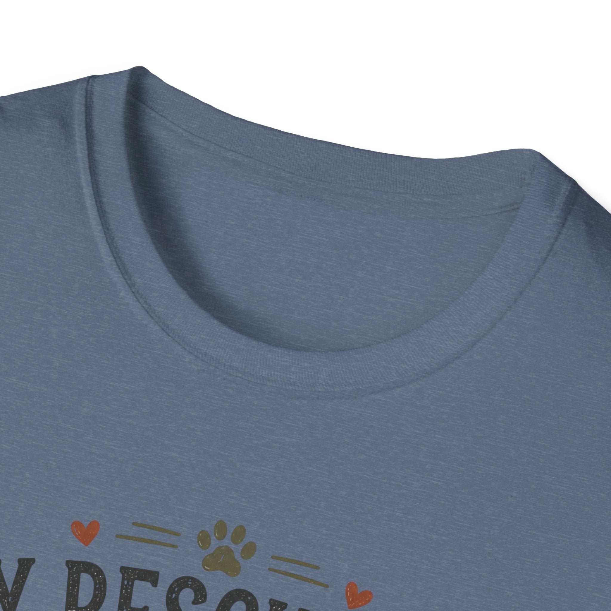Rescue Dog T-Shirt — "My Rescue Dog Came With Emotional Baggage" Cute Adopted Pup Tee