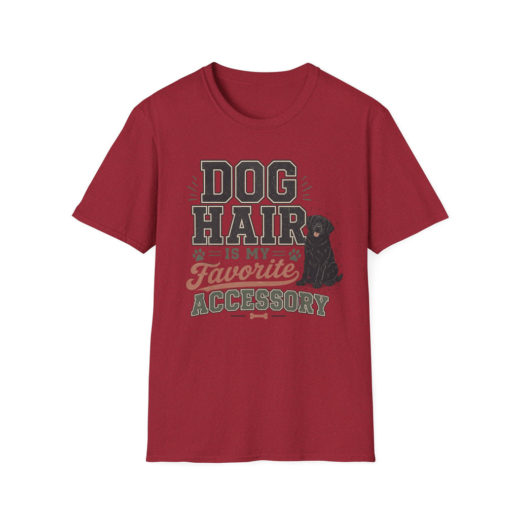Dog Hair Is My Favorite Accessory T-Shirt — Black Lab Dog Lover Tee
